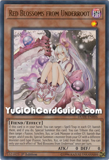 Yu-Gi-Oh Card: Red Blossoms from Underroot