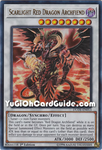 Yu-Gi-Oh Card: Scarlight Red Dragon Archfiend