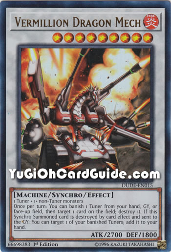 Yu-Gi-Oh Card: Vermillion Dragon Mech