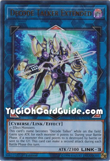 Yu-Gi-Oh Card: Decode Talker Extended