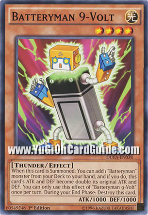 Yu-Gi-Oh Card: Batteryman 9-Volt