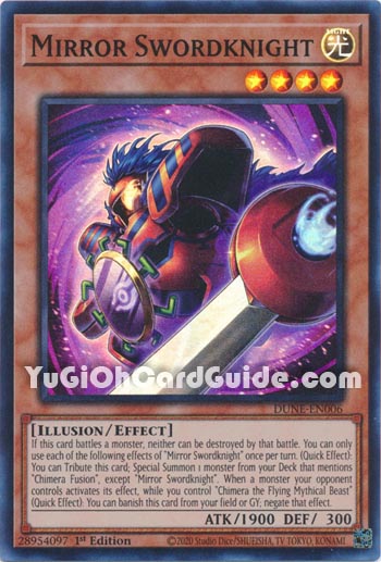 Yu-Gi-Oh Card: Mirror Swordknight