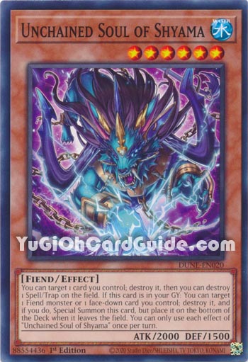 Yu-Gi-Oh Card: Unchained Soul of Shyama
