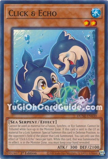 Yu-Gi-Oh Card: Click & Echo