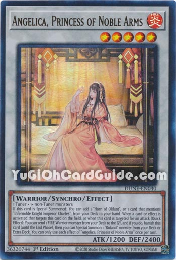 Yu-Gi-Oh Card: Angelica, Princess of Noble Arms