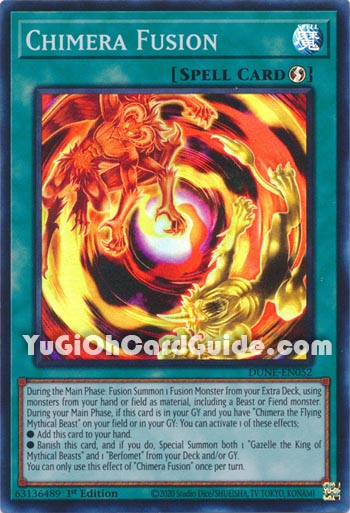 Yu-Gi-Oh Card: Chimera Fusion