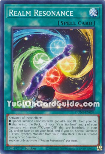 Yu-Gi-Oh Card: Realm Resonance