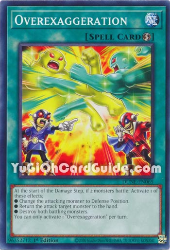 Yu-Gi-Oh Card: Overexaggeration