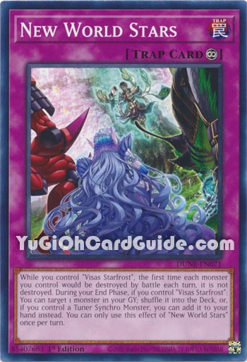 Yu-Gi-Oh Card: New World Stars
