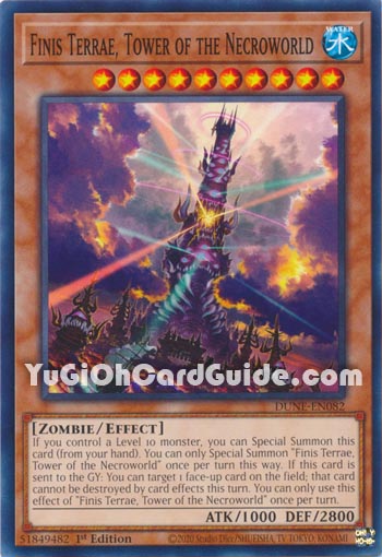 Yu-Gi-Oh Card: Finis Terrae, Tower of the Necroworld