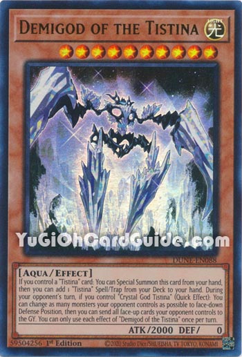 Yu-Gi-Oh Card: Demigod of the Tistina