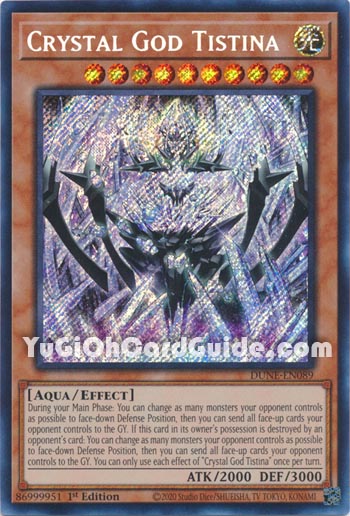 Yu-Gi-Oh Card: Crystal God Tistina