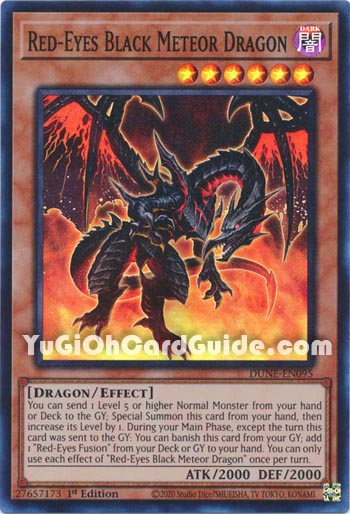 Yu-Gi-Oh Card: Red-Eyes Black Meteor Dragon