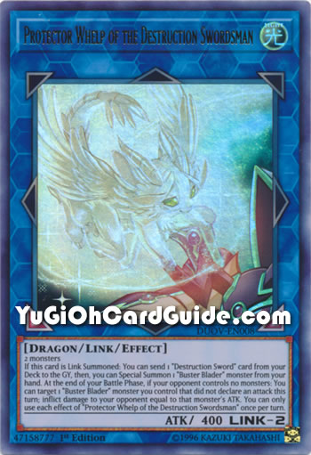Yu-Gi-Oh Card: Protector Whelp of the Destruction Swordsman