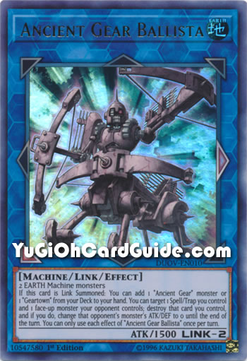 Yu-Gi-Oh Card: Ancient Gear Ballista
