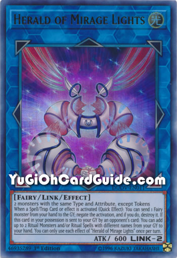 Yu-Gi-Oh Card: Herald of Mirage Lights