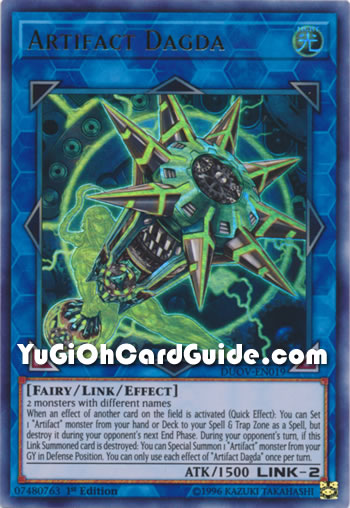 Yu-Gi-Oh Card: Artifact Dagda