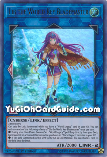 Yu-Gi-Oh Card: Lib the World Key Blademaster
