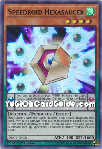 Yu-Gi-Oh Card: Speedroid Hexasaucer