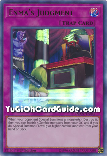 Yu-Gi-Oh Card: Enma's Judgment