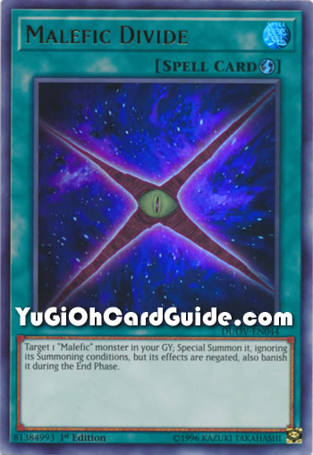 Yu-Gi-Oh Card: Malefic Divide