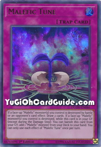 Yu-Gi-Oh Card: Malefic Tune
