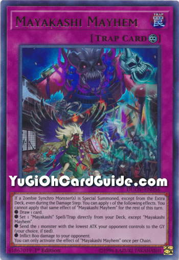 Yu-Gi-Oh Card: Mayakashi Mayhem