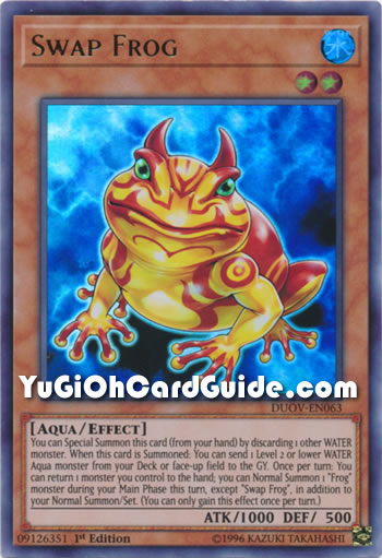Yu-Gi-Oh Card: Swap Frog