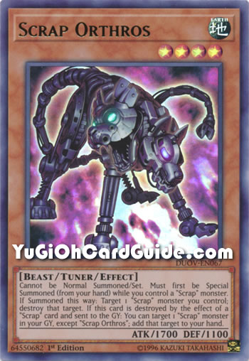 Yu-Gi-Oh Card: Scrap Orthros