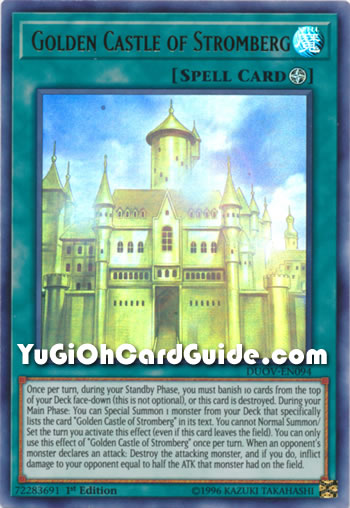 Yu-Gi-Oh Card: Golden Castle of Stromberg