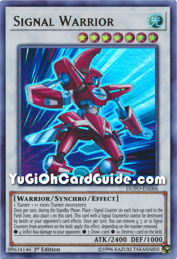 Yu-Gi-Oh Card: Signal Warrior