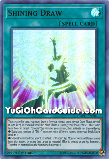Yu-Gi-Oh Card: Shining Draw