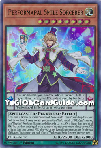 Yu-Gi-Oh Card: Performapal Smile Sorcerer