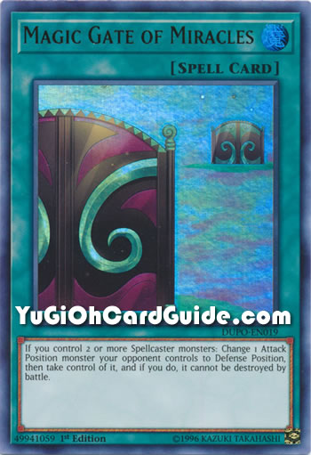 Yu-Gi-Oh Card: Magic Gate of Miracles