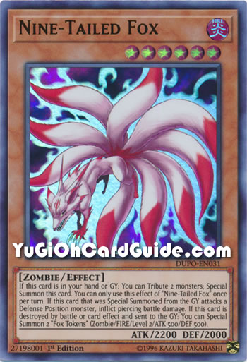 DUPO-EN031 Nine-Tailed Fox Ultra Rare 1st Edition Mint Yugioh Card