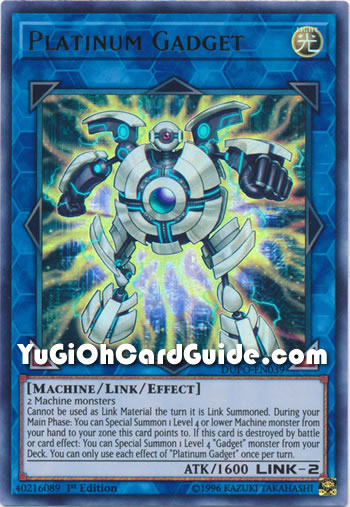 Yu-Gi-Oh Card: Platinum Gadget