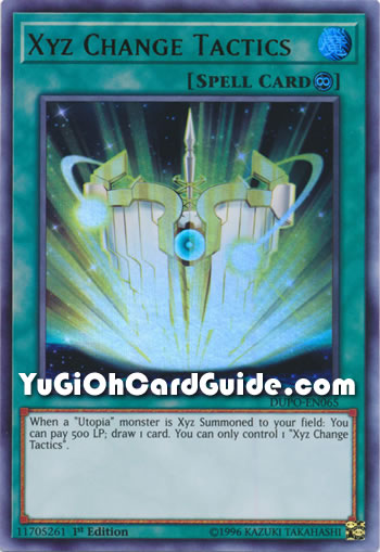 Yu-Gi-Oh Card: Xyz Change Tactics