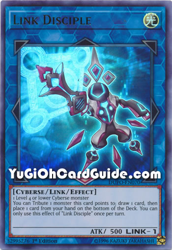 Yu-Gi-Oh Card: Link Disciple