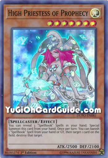 Yu-Gi-Oh Card: High Priestess of Prophecy