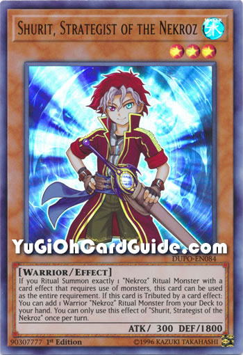Yu-Gi-Oh Card: Shurit, Strategist of the Nekroz