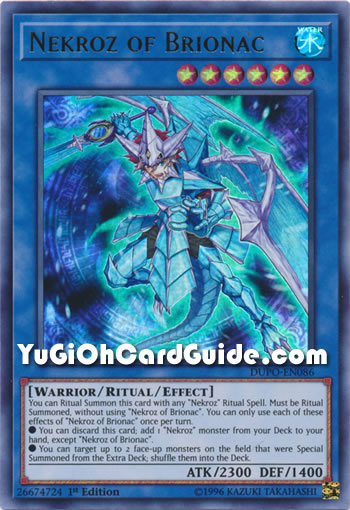 Yu-Gi-Oh Card: Nekroz of Brionac