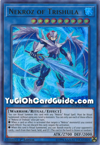 Yu-Gi-Oh Card: Nekroz of Trishula