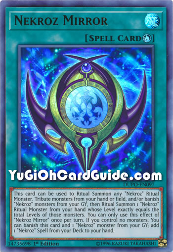 Yu-Gi-Oh Card: Nekroz Mirror