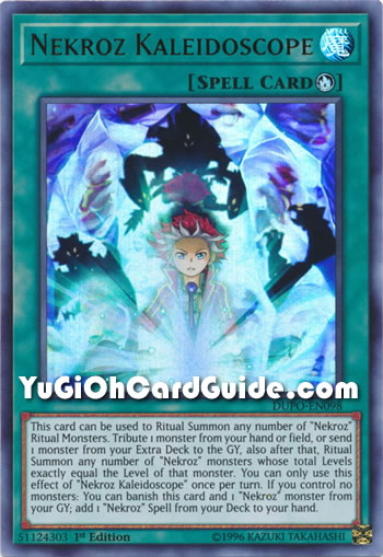 Yu-Gi-Oh Card: Nekroz Kaleidoscope