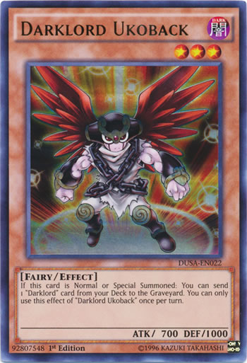 Yu-Gi-Oh Card: Darklord Ukoback
