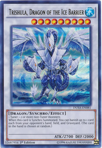 Yugioh Trishula Dragon Of The Ice Barrier Yu-Gi-Oh! Trishula, Dragon of the Ice Barrier