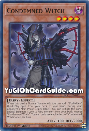 Yu-Gi-Oh Card: Condemned Witch