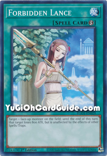 Yu-Gi-Oh Card: Forbidden Lance
