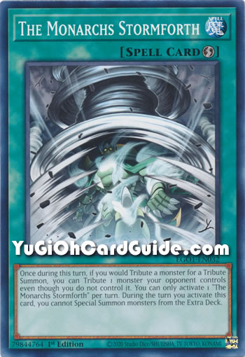 Yu-Gi-Oh Card: The Monarchs Stormforth