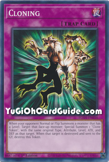 Yu-Gi-Oh Card: Cloning